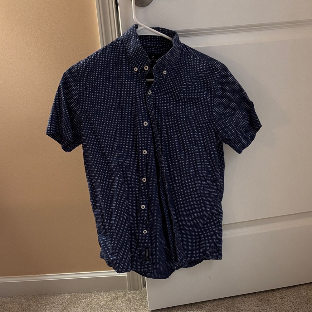 American Eagle Outfitters Dark Blue Casual Shirt